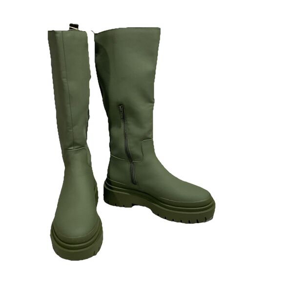 Steve Madden Women's Macall Fashion Boot, Olive, 9 - Picture 4 of 10